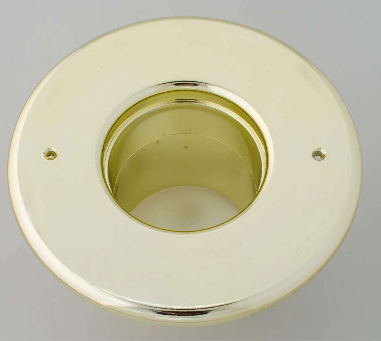 UPC-256B-BRS - 2.5" Supply Outlet, Round, Plastic, Brass Finish