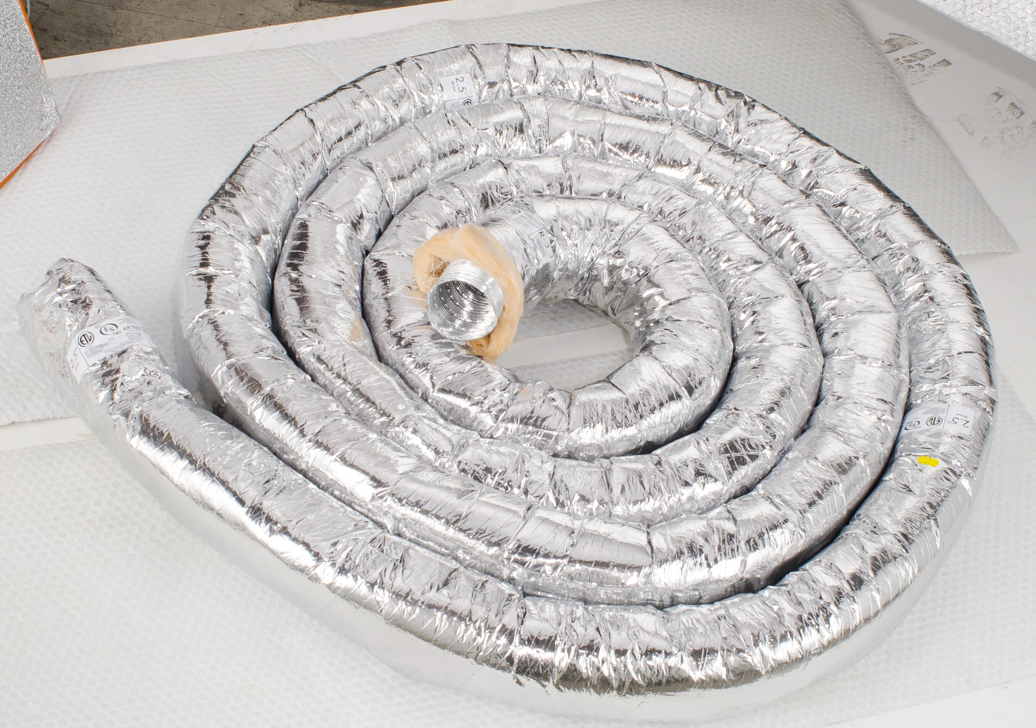 UPC-225-1 - Unico Supply Tubing, Aluminum, 2.5" ID x 25'L, R-3.3 single length - Image 3