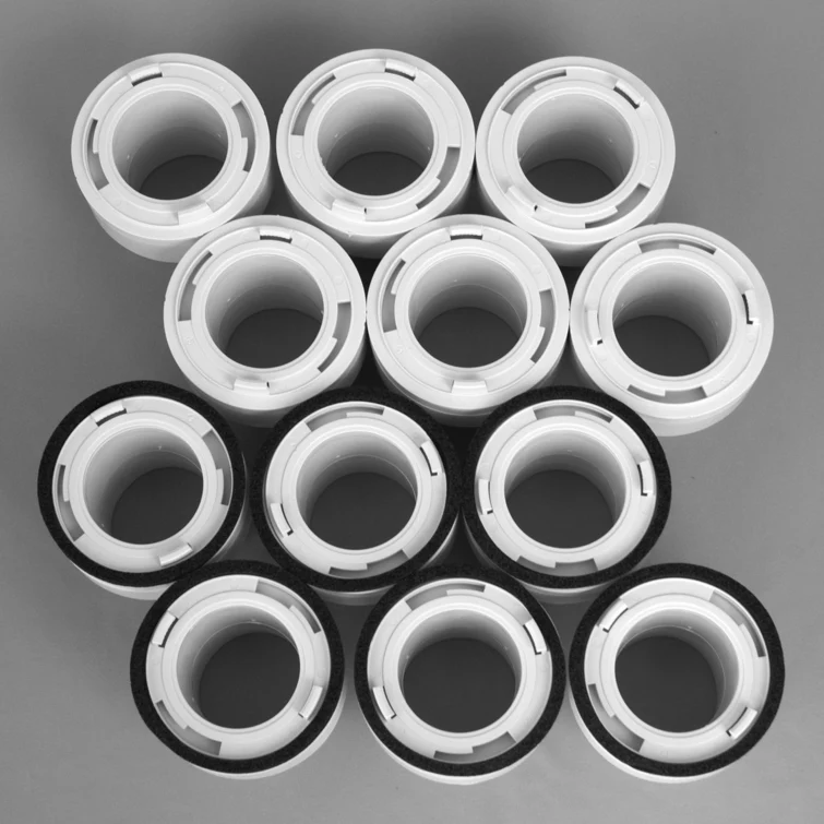 UPC-38TC-W-6 - Coupling Kit, 2", TFS, R3.3, White, Discount 6 Pack