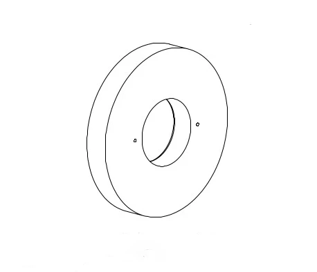 UPC-57T-B-F-1 - 2" Wood Outlet, TFS, Flush Mount, Birch, Face Plate Only - Image 3
