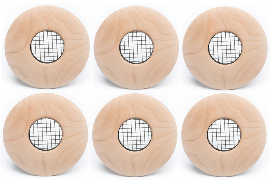 UPC-57T-C-6 - 2" Outlet, TFS, Wood, Cherry, Face Plate Only (6 pcs)