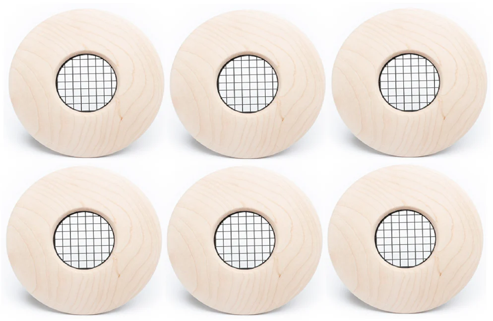 UPC-57T-MA-6 - 2" Outlet, TFS, Wood, Maple, Face Plate Only (6 pcs)